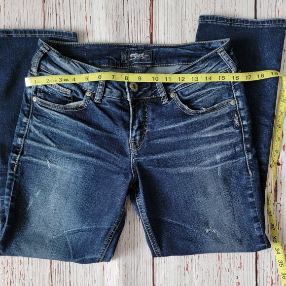 Silver Suki Capri Jeans 29x22.5 - Picture 4 of 11